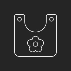 Baby bib line icon N8