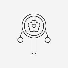 Baby rattle line icon N16