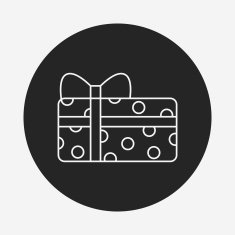 baby toy gift line icon