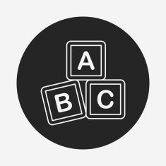 baby toy bricks line icon N21
