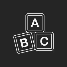 baby toy bricks line icon N22