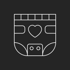 baby diaper line icon N9