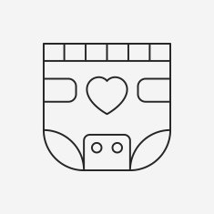 baby diaper line icon N11