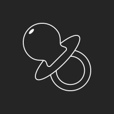 Baby pacifiers line icon N8