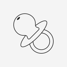 Baby pacifiers line icon N10