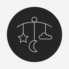 baby hanging line icon N5