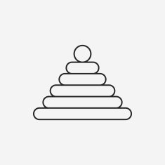 baby toy bricks line icon N28