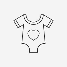 baby clothes line icon N16