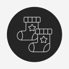 baby socks line icon N9