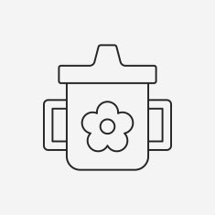 baby cup line icon N8