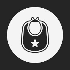 Baby bib icon N10