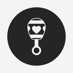 Baby Rattle Icon N22