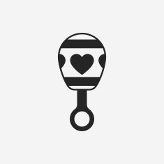 Baby Rattle Icon N25