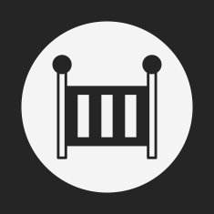 Baby bed icon N21