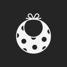 Baby bib icon N20