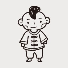 Chinese boy doodle N4