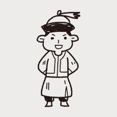Chinese man doodle N6
