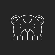 baby hat line icon N11