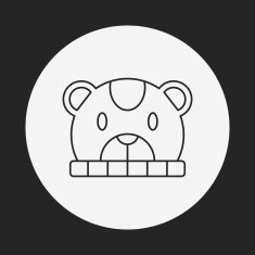 baby hat line icon N12
