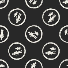 kid sign doodle seamless pattern background N4