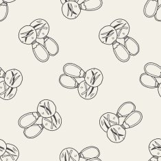 water ball toy doodle seamless pattern background