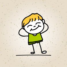 hand drawing happy kids N4
