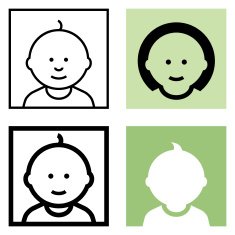 Baby icon set N4