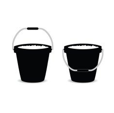 basket beach with sands vector