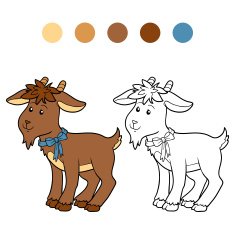 Coloring book (goat) N4