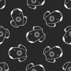 baby clothes doodle seamless pattern background N6