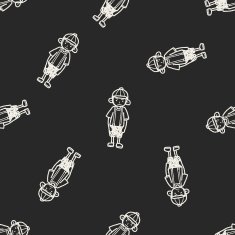 child doodle seamless pattern background