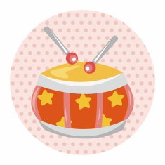 baby toy drum theme elements N3