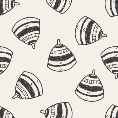 gyro doodle seamless pattern background
