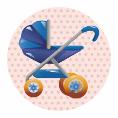 Baby carriages theme elements N42