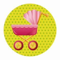 Baby carriages theme elements N46