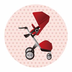 Baby carriages theme elements N49