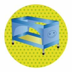 baby bed theme elements N9