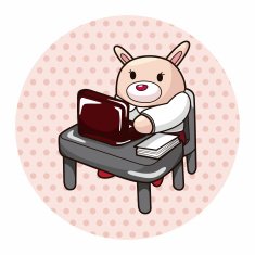 animal worker cartoon theme elements N39