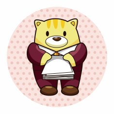 animal worker cartoon theme elements N42