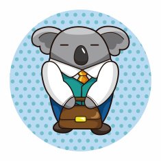 animal worker cartoon theme elements N43