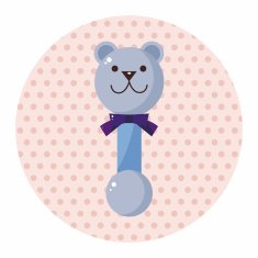 Baby rattle theme elements N39