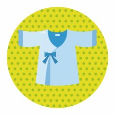 Baby clothes theme elements N44
