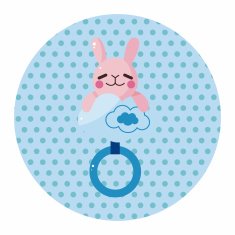 Baby rattle theme elements N41