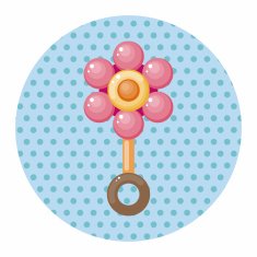 Baby rattle theme elements N42