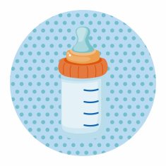 Feeding bottle theme elements N34