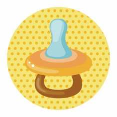 Baby pacifiers theme elements N27