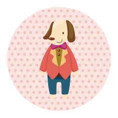 animal dog worker cartoon theme elements N14