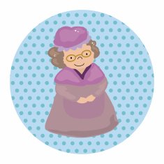 grandmom in little red riding hood theme elements N3