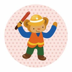 animal monkey worker cartoon theme elements N10