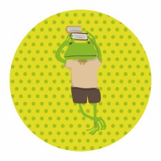 animal going to school cartoon theme elements N23
